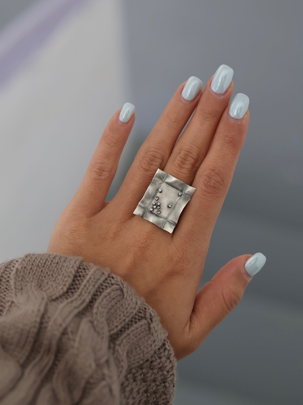 Crinkled Paper Ring
