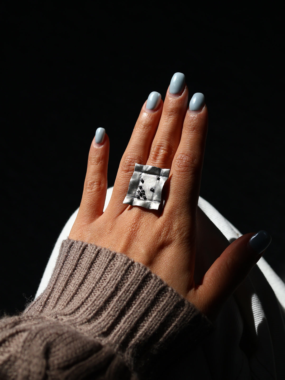 Crinkled Paper Ring