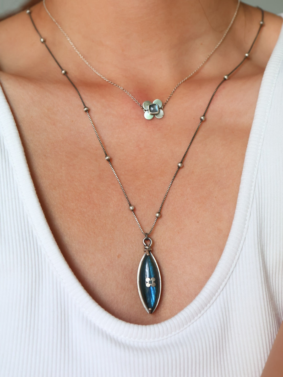 Surfboard Pendant Necklace