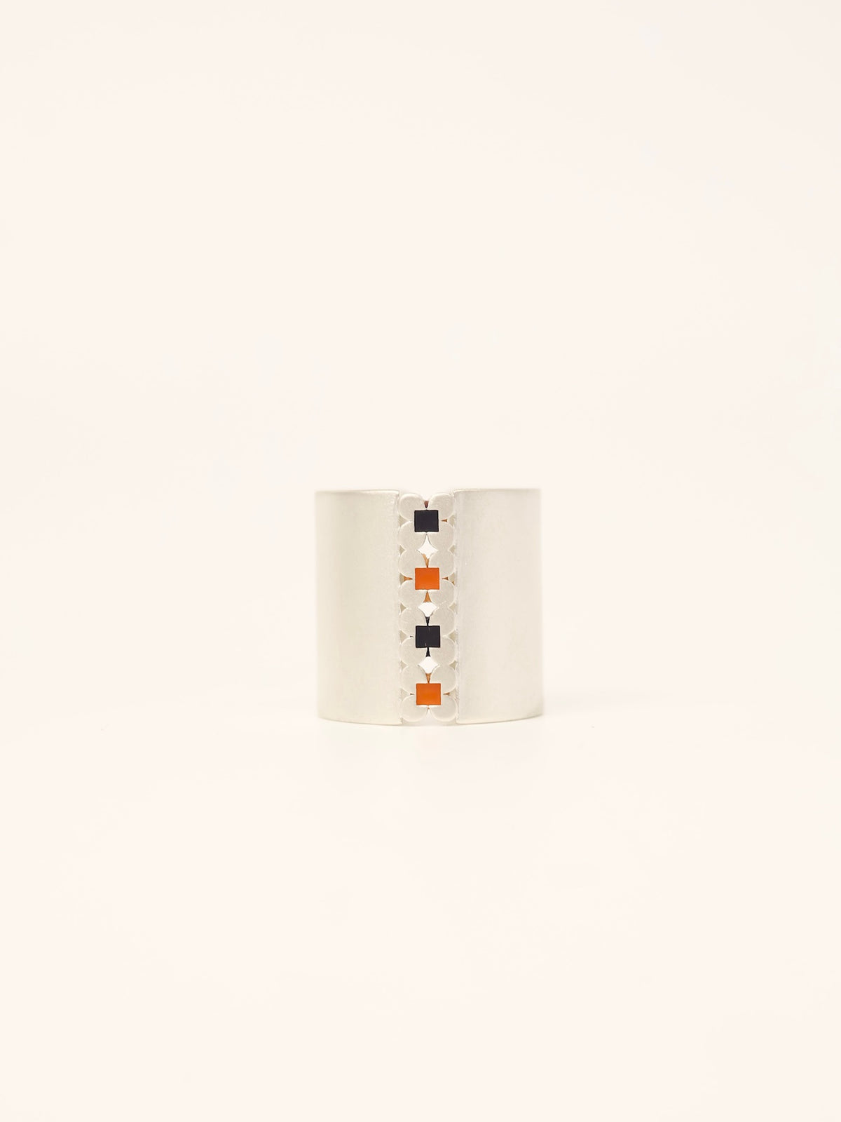 Little Flower Enamel Band Ring
